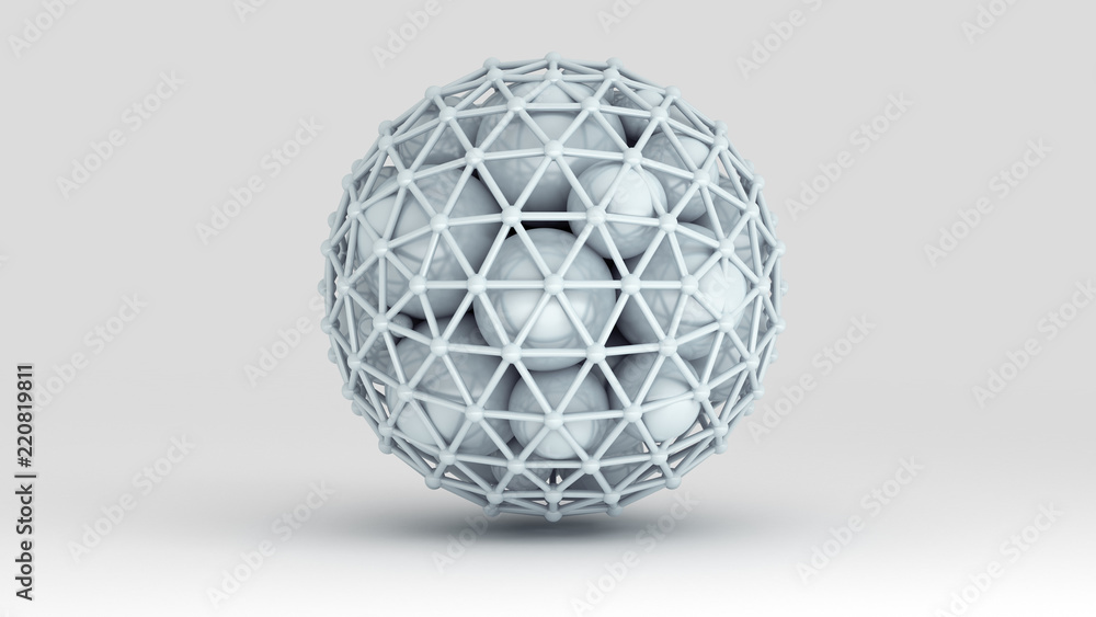 Background with balls. 3d illustration, 3d rendering. Background with balls. 3d illustration, 3d rendering.