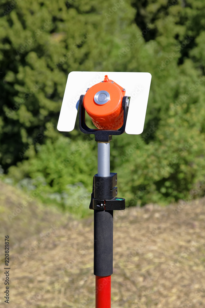Milestone geodesic with a reflector mounted use outdoors