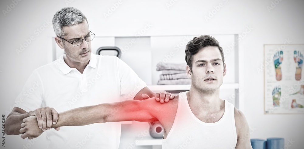 Composite image of highlighted pain Composite image of highlighted pain