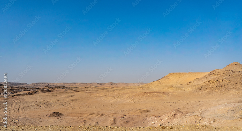 landscape mountains in the desert of Africa, Egypt