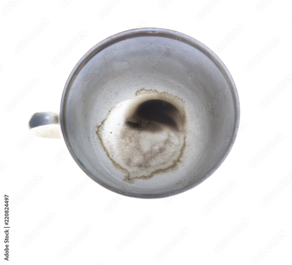 Empty coffee cup on white background Empty coffee cup on white background