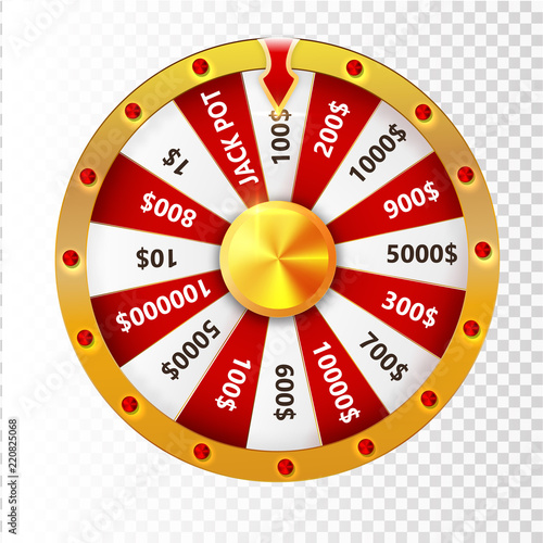 Colorful wheel of luck or fortune infographic. Vector illustration.