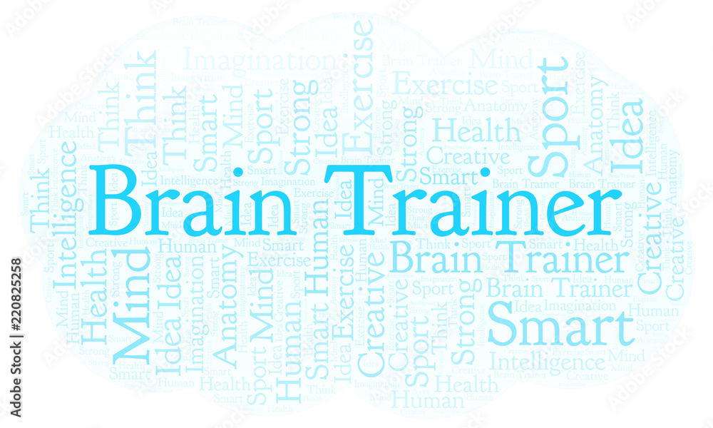 Obraz premium Brain Trainer word cloud.