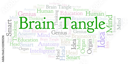 Brain Tangle word cloud.