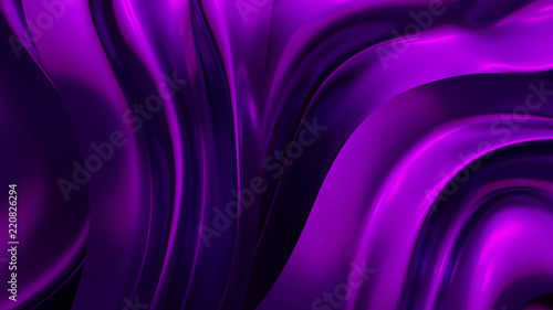 Luxury background with purple drapery fabric. 3d illustration, 3d rendering. © Pierell