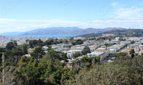 View of the bay of San Francisco on a sunny summer day. © Tatiana