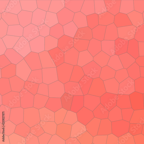 Orange  red and green pastel Little hexagon in square shape background illustration.