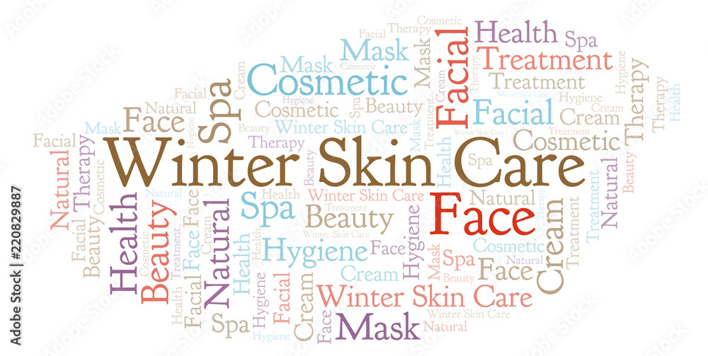Winter Skin Care word cloud. Winter Skin Care word cloud.