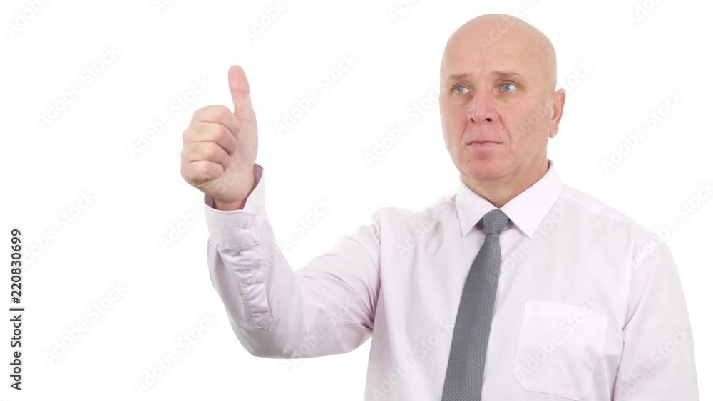 Confident Businessperson Make Thumbs Up a Good Job Gestures Confident Businessperson Make Thumbs Up a Good Job Gestures