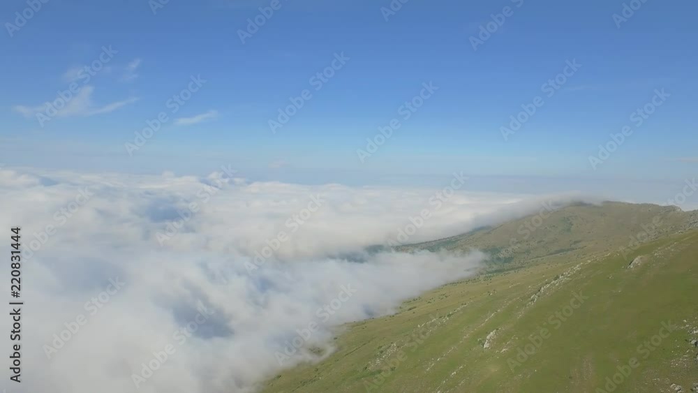 Drone shot of Rtanj mountains in Belgrade, Serbia Drone shot of Rtanj mountains in Belgrade, Serbia
