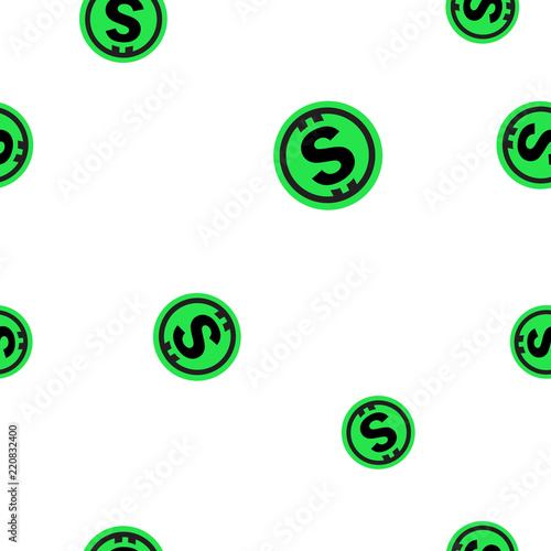 All Sports Cryptocurrency Coin Sign Seamless Pattern