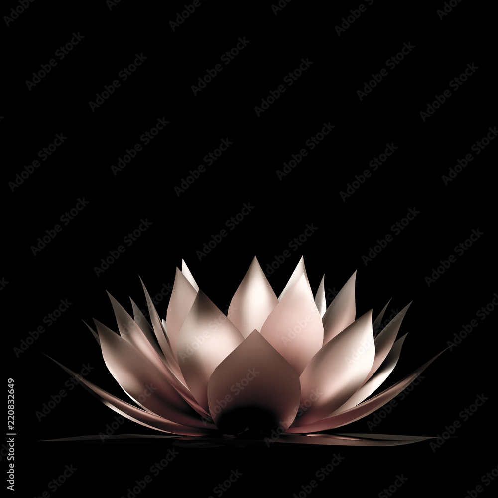 Gold flower paper and grass. 3d illustration, 3d rendering. Gold flower paper and grass. 3d illustration, 3d rendering.