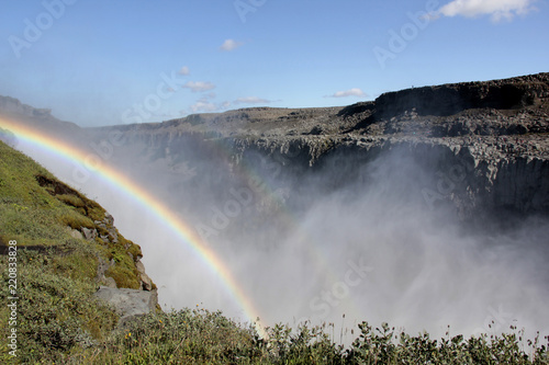 au dessus de la chute d'eau