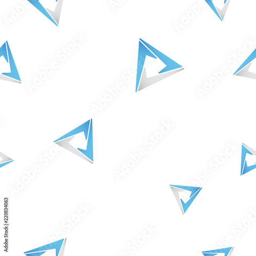 Cortex Cryptocurrency Coin Sign Seamless Pattern