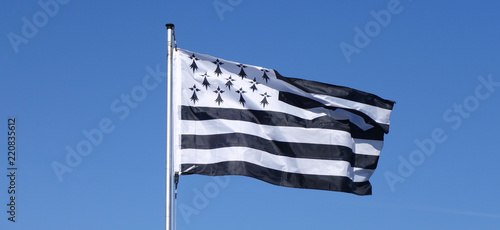 Fotografie bannière drapeau breton