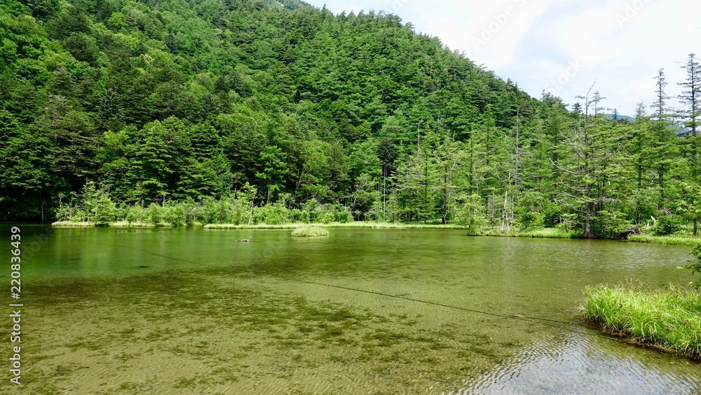 Kleiner See in den Japanischen Alpen bei Kamakochi Kleiner See in den Japanischen Alpen bei Kamakochi