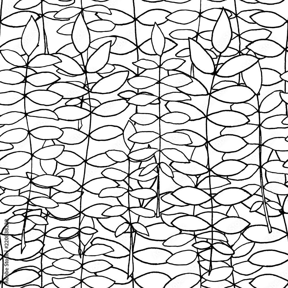Fototapeta premium seamless leaves pattern