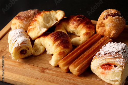 Typical Argentine breakfast called Facturas photo