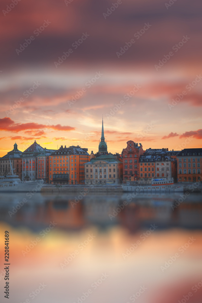 Naklejka premium Stockholm, Sweden cityscape