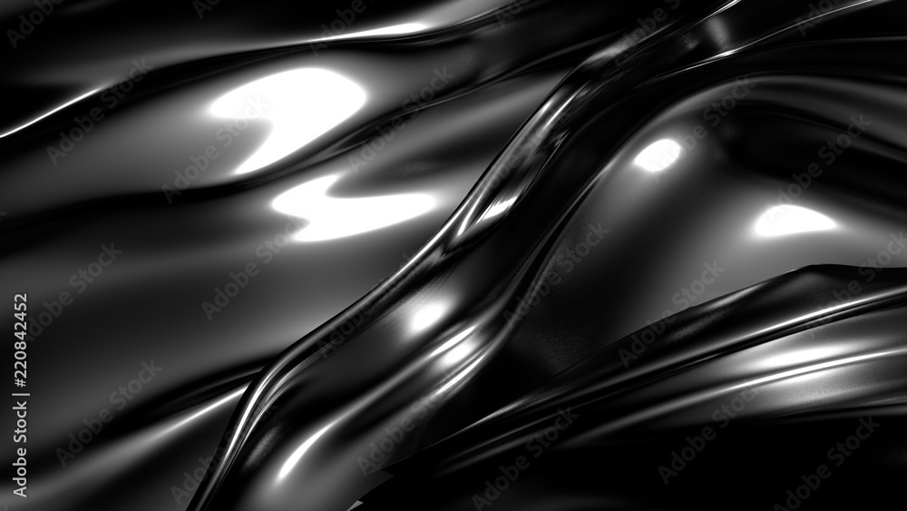 Obraz premium Stylowe czarne tło. Ilustracja, renderowanie 3d.