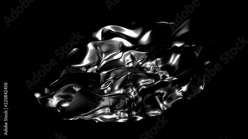 Stylish black background. 3d illustration, 3d rendering.