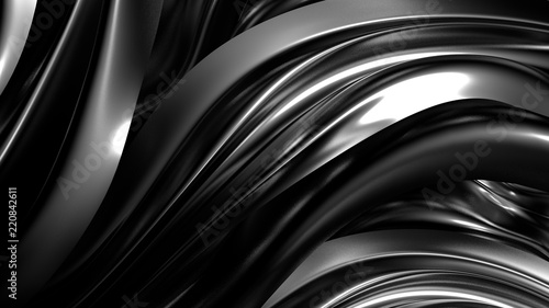 Stylish black background. 3d illustration, 3d rendering.