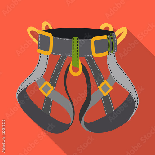 Isolated object of alpinism and peak logo. Collection of alpinism and camp stock vector illustration.