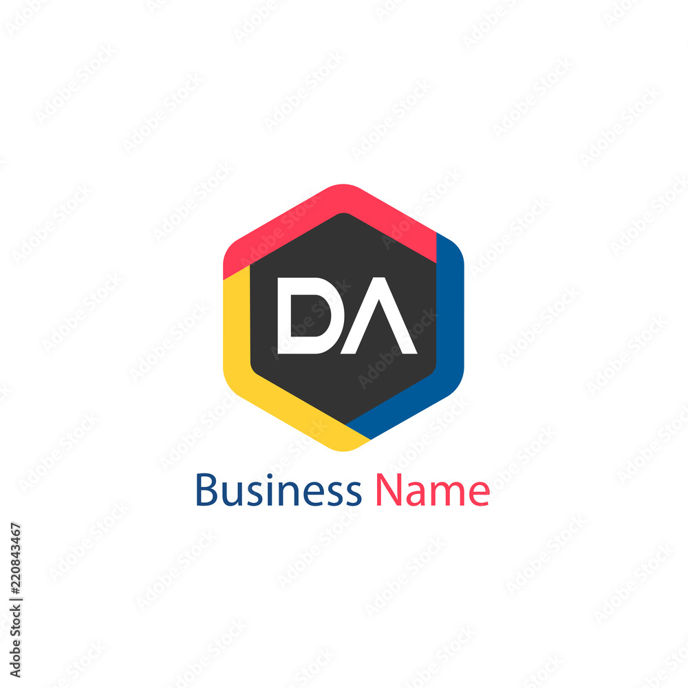Initial Letter DA Logo Template Design Initial Letter DA Logo Template Design