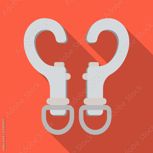 Isolated object of alpinism and peak sign. Set of alpinism and camp stock symbol for web.