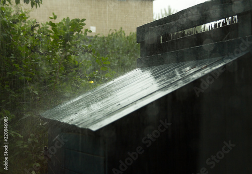  Pouring rain in August