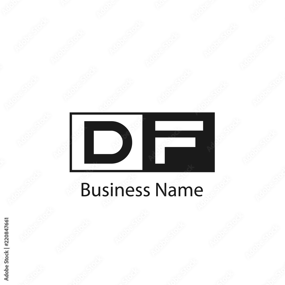 Initial Letter DF Logo Template Design Initial Letter DF Logo Template Design