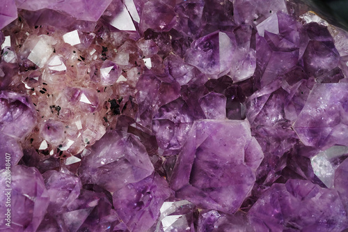 mineral purple Amethyst crystal quartz texture background
