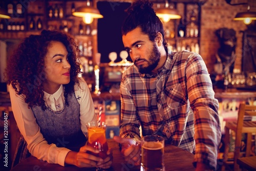 Couple interacting with each other