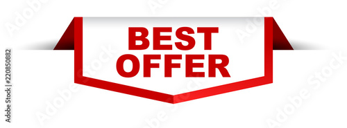 red and white banner best offer