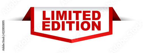 red and white banner limited edition