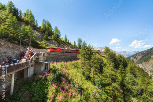 Traveling by train to French Alps in summer