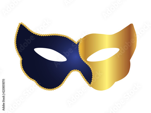 Ilustração de máscara de carnaval