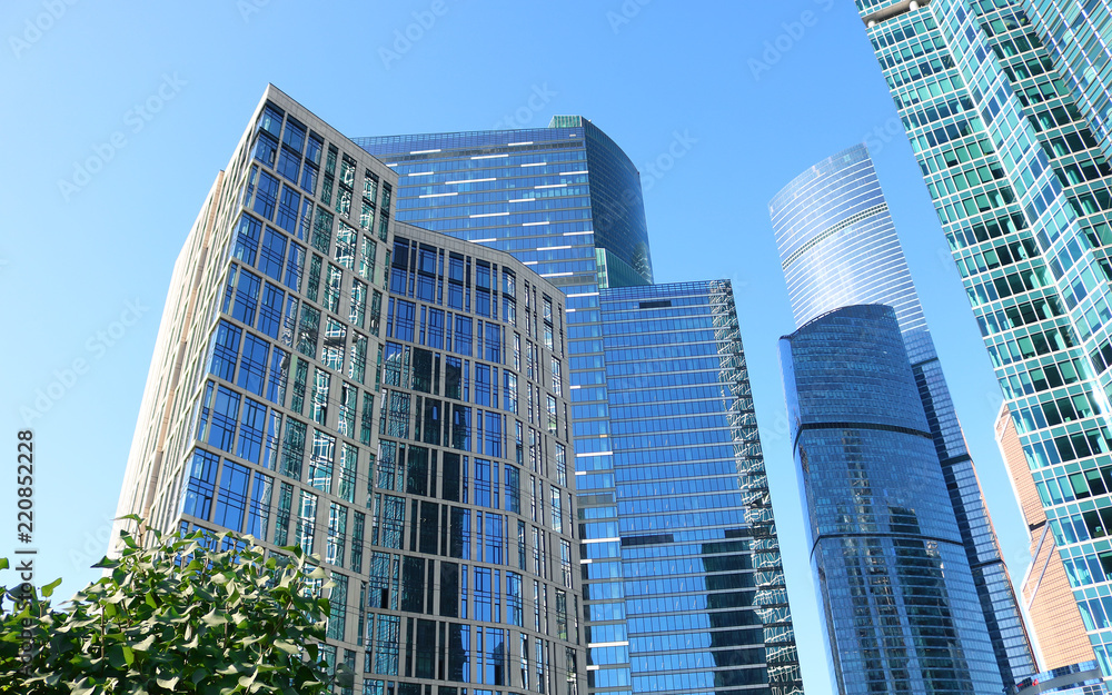 Business district in Moscow