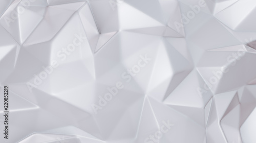 Fototapeta Naklejka Na Ścianę i Meble -  Stylish white crystal background..3d illustration, 3d rendering.