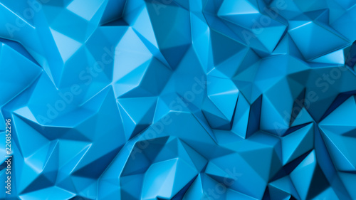 Blue crystal background..3d illustration, 3d rendering.