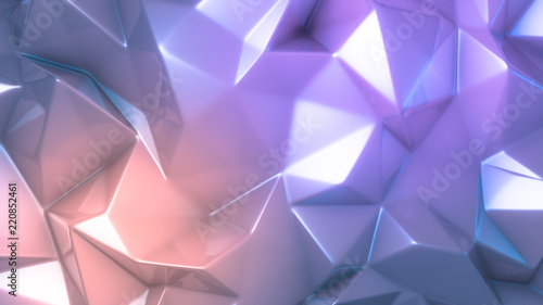 Purple crystal background. 3d illustration  3d rendering.