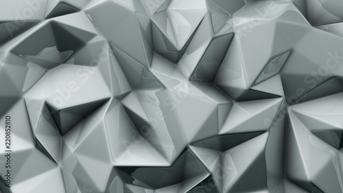 Stylish gray crystal background..3d illustration, 3d rendering. © Pierell