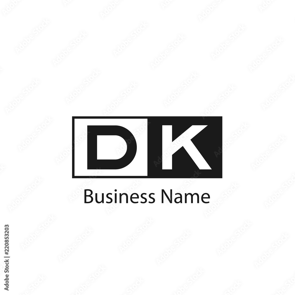 Initial Letter DK Logo Template Design Initial Letter DK Logo Template Design