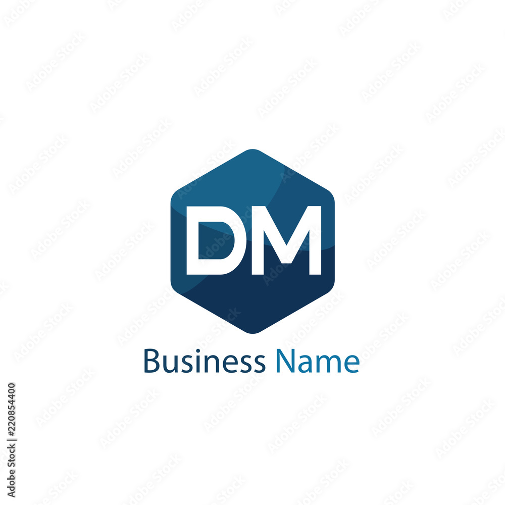 Initial Letter DM Logo Template Design Initial Letter DM Logo Template Design