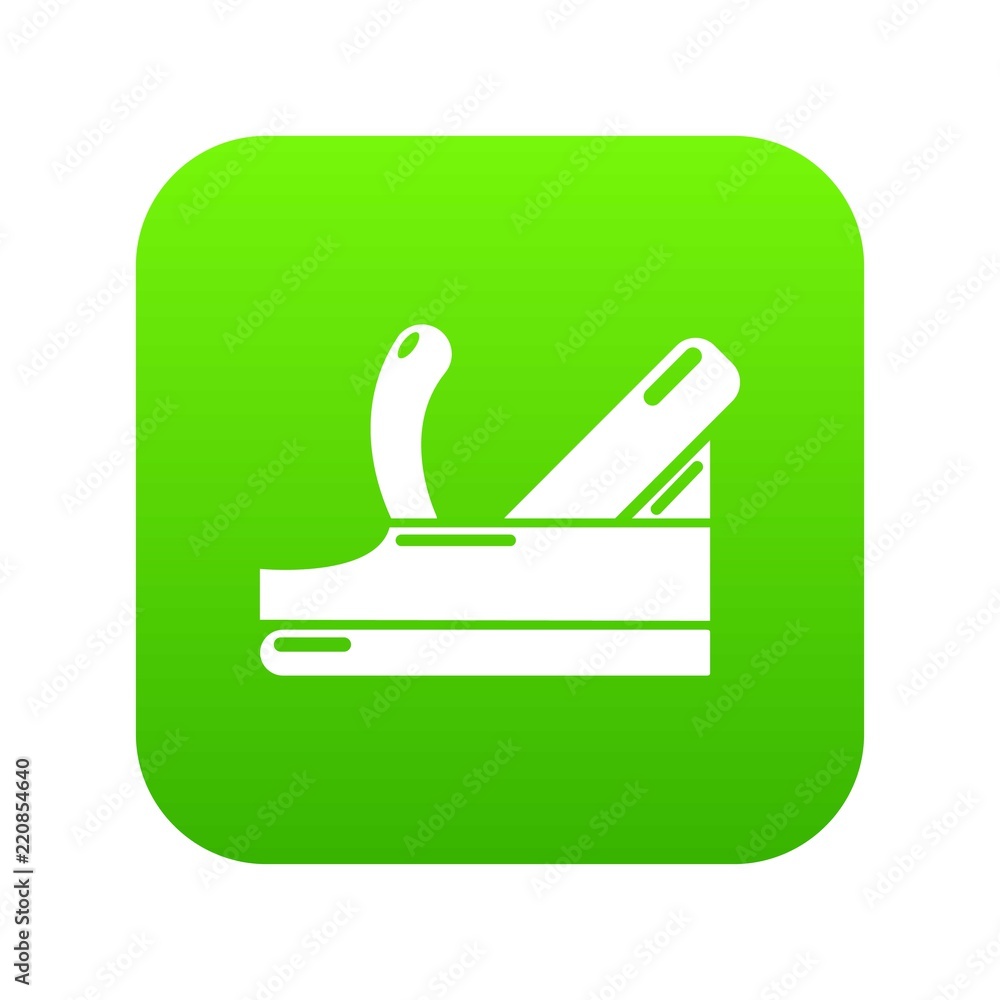 Plane icon green vector isolated on white background Plane icon green vector isolated on white background