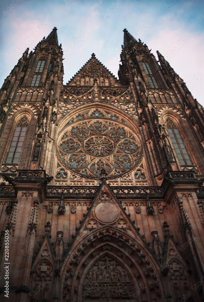 Saint Vitus Cathedral in Prague Castle in Czech Republic