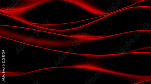 Luxurious red drapery fabric background. 3d illustration, 3d rendering.