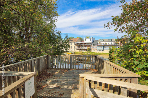 Beautiful Elora Streets in city's historic downtown © eskystudio