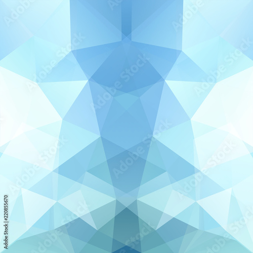 Background of blue, white geometric shapes. Blue mosaic pattern. Vector EPS 10. Vector illustration