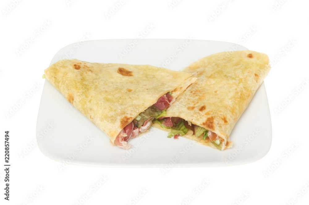 Piada on a plate Piada on a plate